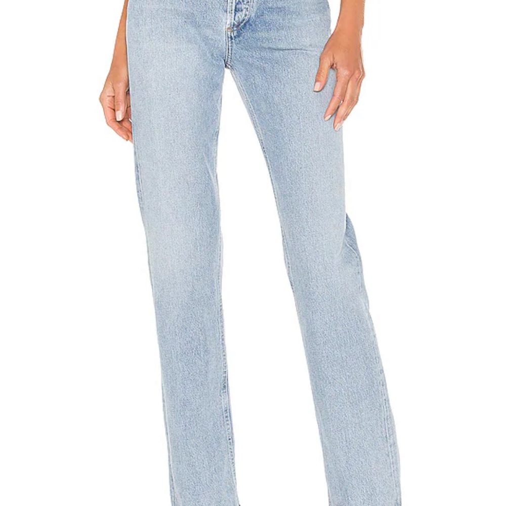 Agolde best selling Lana Straight in riptide